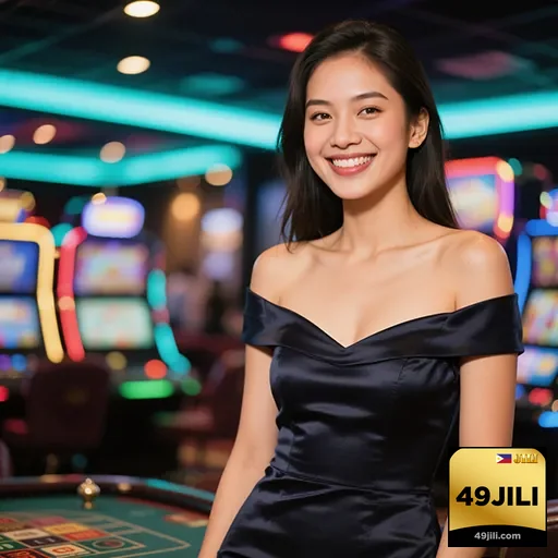 49jili casino model smiling